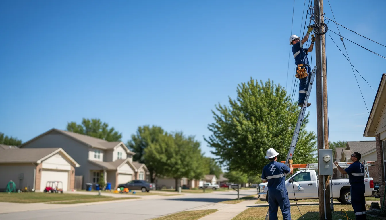 Residential electrician providing installation services in Grapevine, TX